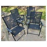 4 High end Fold up Patio Chairs