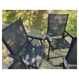 4 High end Fold up Patio Chairs