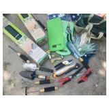 Super large Lot of Garden and yard tools plus many flags never used
