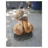Fantastic Heavy Cast Iron Goose Statue