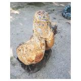 Fantastic Heavy Cast Iron Goose Statue