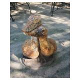 Fantastic Heavy Cast Iron Goose Statue