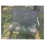 Solid Wrought Iron 2 Seat rocker in perfect condition