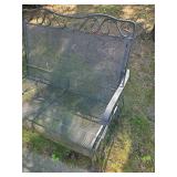 Solid Wrought Iron 2 Seat rocker in perfect condition
