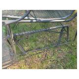 Solid Wrought Iron 2 Seat rocker in perfect condition