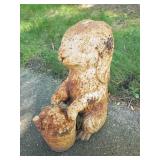 Fantastic Heavy Cast Iron Rabbit Statue