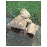 Fantastic Heavy Cast Iron Rabbit Statue