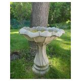 Vintage concrete Bird Bath