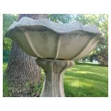 Vintage concrete Bird Bath