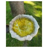Vintage concrete Bird Bath