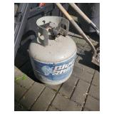 Nice lot of Garden tools Water Can Garden Cart Full propane tank