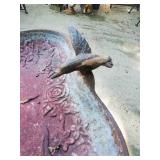 Gorgeous Cast Iron Hummingbird Bird bath