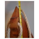 Super cute 72" Tall Canoe Shelf Floor Standing