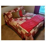 Complete double bed set with Woolrich quilt and pillow cases