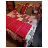 Complete double bed set with Woolrich quilt and pillow cases