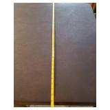 Lightly used Folding Card Table with 5 metal Folding Chairs