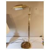 3 different Style Lamps 1 Adjustable Brass Floor lamp, 1 brass side table lamp, and 5