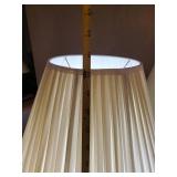 3 different Style Lamps 1 Adjustable Brass Floor lamp, 1 brass side table lamp, and 5