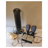 Lot of Misc. Electronics - Lasko Heater, Sony Clock Radio, and more