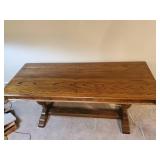 Antique Renaissance Revival Carved Oak Table