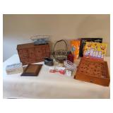 Lot of Misc. Items Games Jewelry Box and more