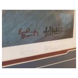 Very Rare Les Kouba and Bud Grant Signed Print "Opening Day on Lake Mille Lacs"