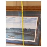 Very Rare Les Kouba and Bud Grant Signed Print "Opening Day on Lake Mille Lacs"