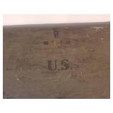 Neevel Mfg. Co. 1942 WWII Wood Solder Foot Locker WOW