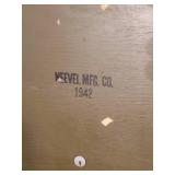 Neevel Mfg. Co. 1942 WWII Wood Solder Foot Locker WOW
