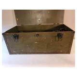 Neevel Mfg. Co. 1942 WWII Wood Solder Foot Locker WOW