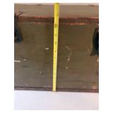 Neevel Mfg. Co. 1942 WWII Wood Solder Foot Locker WOW