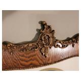2 Gorgeous 28" Tall Turn of the century wood Frames with Lithos