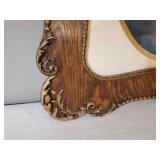 2 Gorgeous 28" Tall Turn of the century wood Frames with Lithos