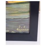Framed Grain Belt Beer Ad "End of a tough Day" Framed Print by JF Kernan