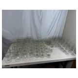 Large Lot of Vintage Libbey Christmas Glassware