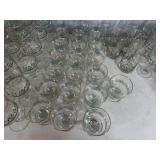 Large Lot of Vintage Libbey Christmas Glassware
