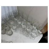 Large Lot of Vintage Libbey Christmas Glassware