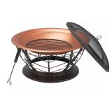 Brand New Outdoor Expressions 30 In. Coppertone Round Steel Fire Pit