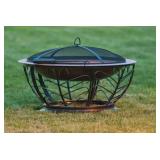Brand New Outdoor Expressions 30 In. Coppertone Round Steel Fire Pit