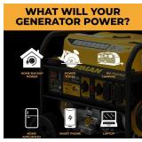 Brand New Firman 8375-Watt Generator 30 Amp 120-Volt/240-Volt with Wheel Kit and Cover