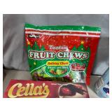 Assorted Candy, Charleston Chew, Tootsie Rolls, Chocolate Cherries, Junior Mints, Dots, and More