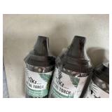4 New Metal Tiki Torches