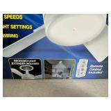 New Socket Fanlight with Remote Control and LED Light