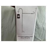 New Alpine Solar Lantern Garden Flag Pole - No Flag Included