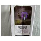 New Alpine Solar Lantern Garden Flag Pole - No Flag Included