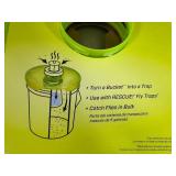 New Rescue Outdoor Pop Fly Trap and Fly Bucket Top for 5 Gal Bucket