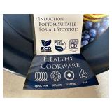 New 8 inch Ceramic Coated Aluminum Induction Safe Frying Pan