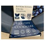 New 9.5 inch Ceramic Coated Aluminum Induction Safe Frying Pan