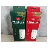 2 New Globe Designer Power Strips