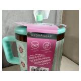 New 20 oz Agenda Hydragear Stainless Water Bottle with Reusable Straw